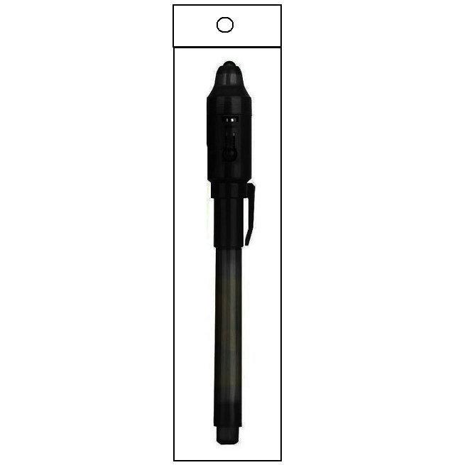 Glow-in-the-Dark Purple UV Invisible Marker - Minimalist Fluorescent Money Detector Pen.