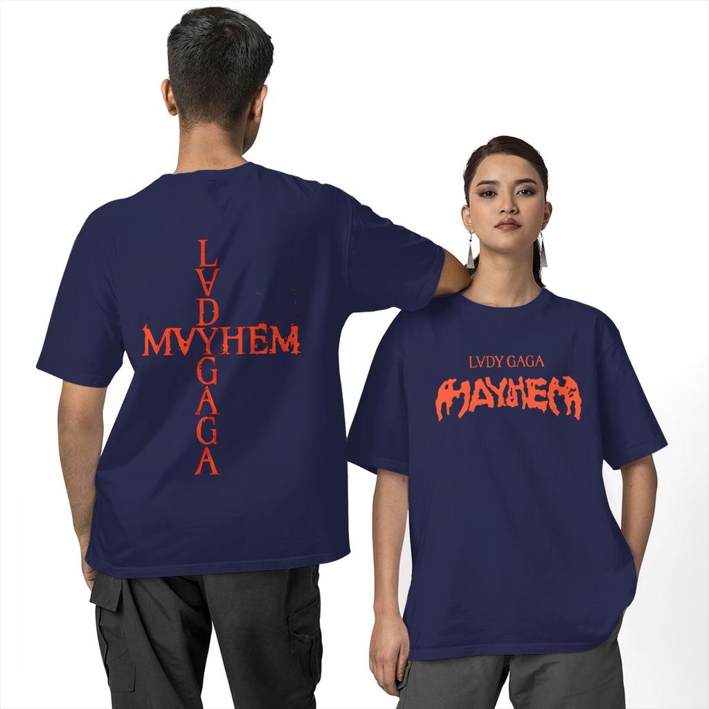 Lady Gaga Mayhem T-Shirt Male 2025 Tour Album Vintage Cotton T Shirts Beach O Neck Trending Tee Shirt Wholesale Oversized Tops