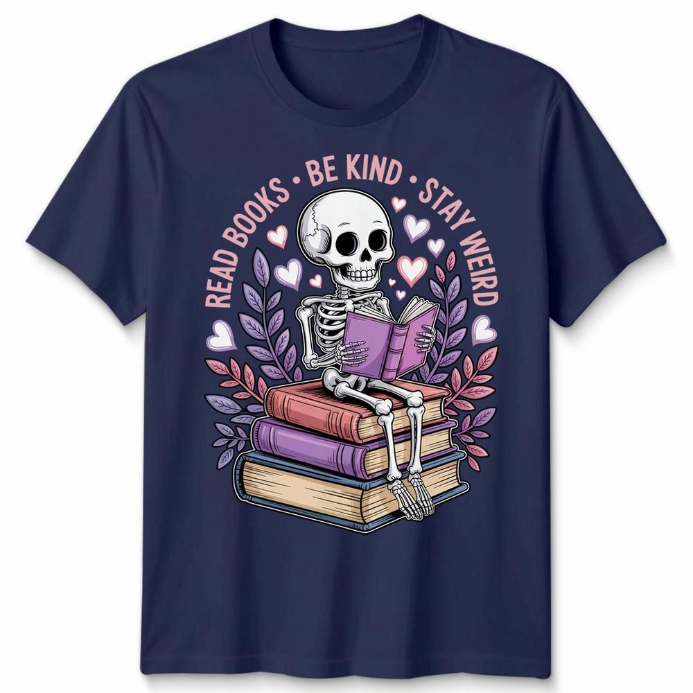 World Book Day Read Books Be Kind Stay Weird Funny Retro Aesthetic Unisex Tshirt