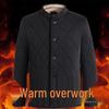 Men's Winter Cotton Jacket and Pants Set with Plus Velvet Lambswool - Warm Thickened Grandpa Style