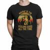 Here¡¯s To Feeling Good All The Time Kramer Vintage Retro Black T-shirt