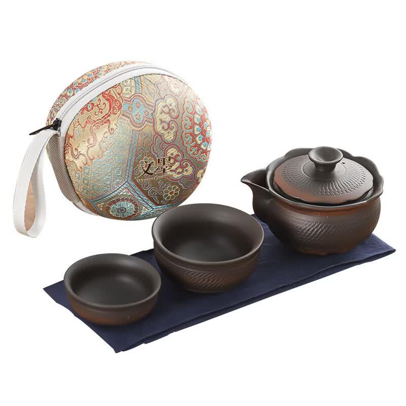 Wenmo Purple Clay Portable Tea Set