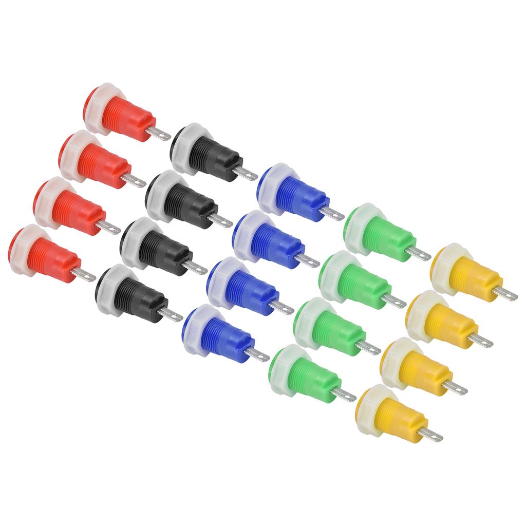 4 Set Banana Socket Binding Post Adapter Safe Welding Type Grounding Terminal 4mm 402 1KV 32A