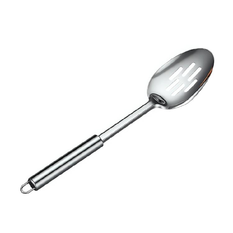 

Slotted Cooking Spoon/Spatula With Comfortable Grip Stainless Steel Strainer Ladle Kitchen Tool For Daily Use