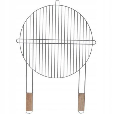 Runder Grillrost mit Holzgriff, Garten, 51 cm
