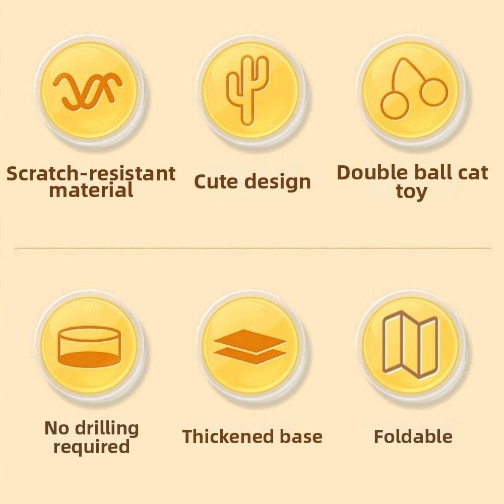 Adjustable Electric Cat Teaser Rechargeable Wall-Mounted Cat Toy Living Room