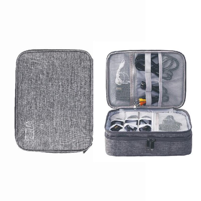 Digital Multi-Layer Storage Bag for Cables, Power Banks & Earphones