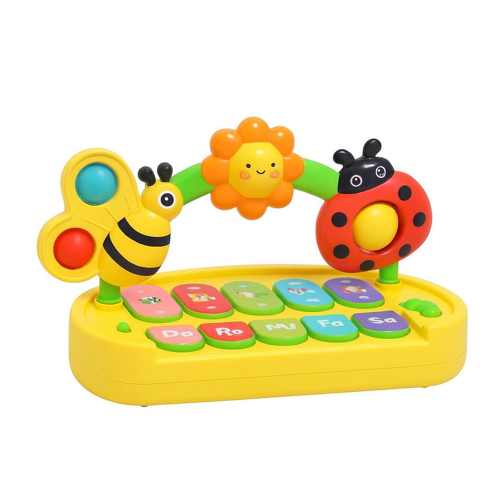 Baby Piano Toys Kids Rotating Music Keyboard Light Sound, Musical Toy for Toddlers,Early Educational Music Toy Gift