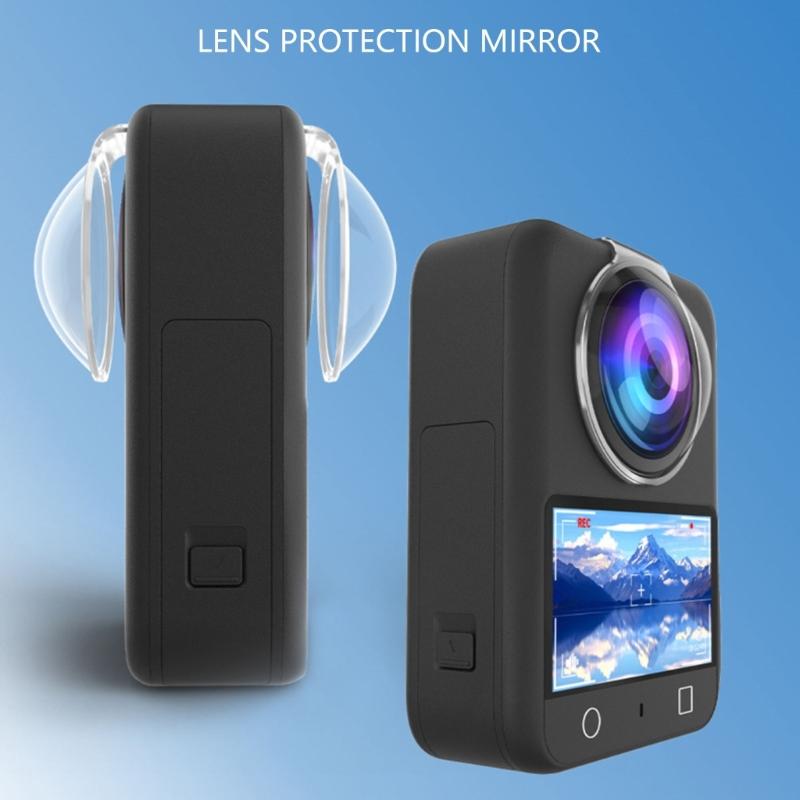Transparently Camera Lens Guard For 360 Devices Anti Reflection Hardened Film Lightweight Design Includes Cleaning Kit