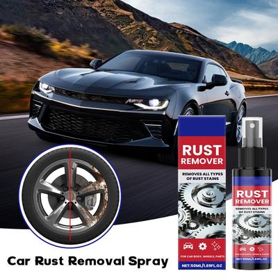 Automobile Rust Remover Spray pH Balanced Metal Cleaner Gentle On Alloy Wheels Restores Original Shine For Various Car Models