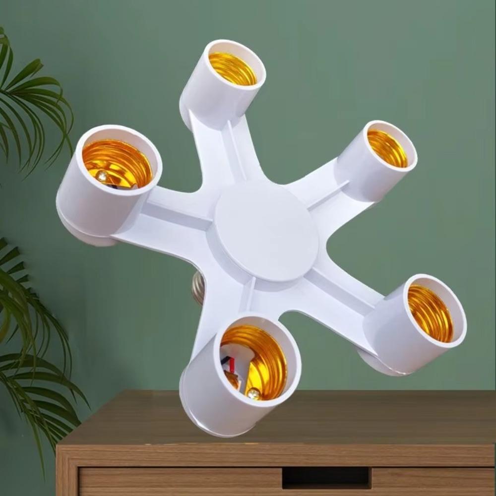 

Пластиковый патрон для лампы E27 Разветвитель Патроны Держатель для ветвей Гостиная Спальня Кухня 4