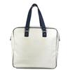 CHANEL Airline CC Mark logo Tote Bag Shoulder Bag Leather/Canvas White/blue