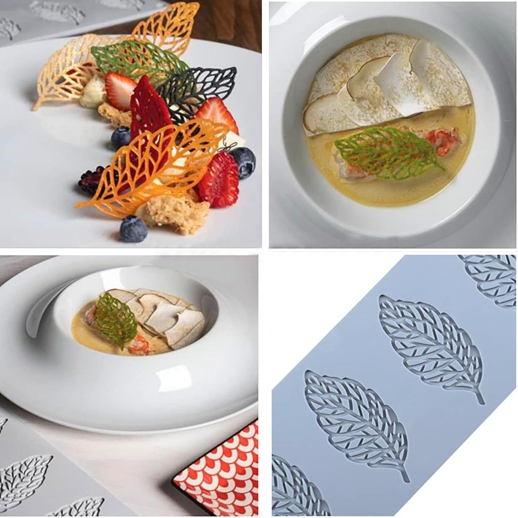 Hollow Leaf Candy Mold, Chocolate Candy 3D Hollow Leaf Silicone Mold, Sugar Craft Cake Decoration, Cupcake Top, Polymer Clay