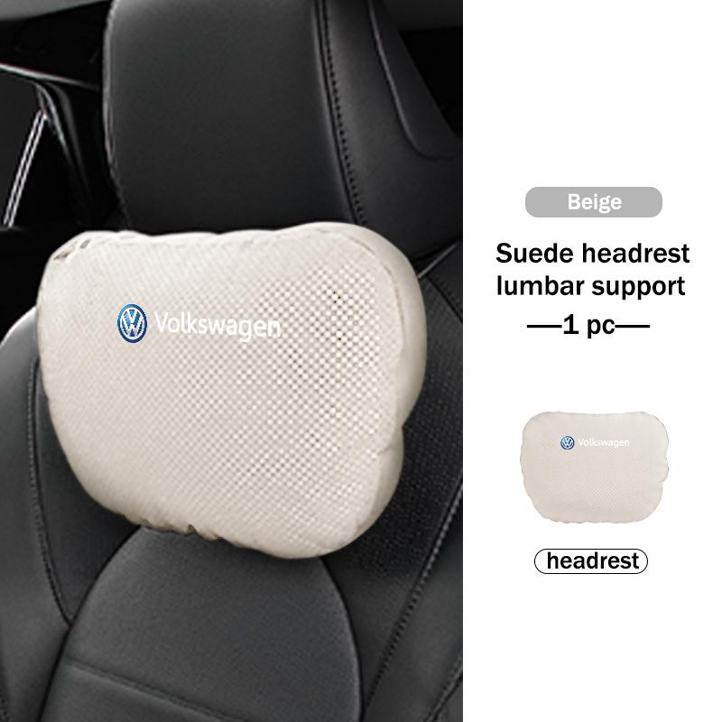 Car Memory Foam Headrest Neck Pillow Protection Lumbar Support For Volkswagen VW Scirocco Jetta Beetle Golf 4 5 6 Passat Polo B5 JJ2