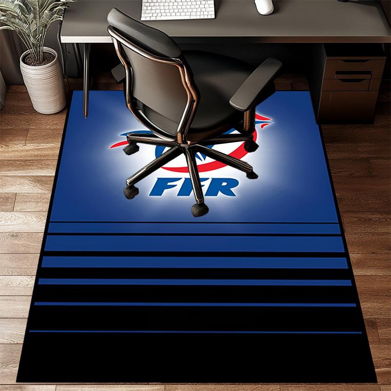 Englang Rugby Rose Emblem Rug Office Floor Mat - Machine Washable for Bedroom, bedroom, livingroom, Room Decor Fan Gifts Christmas