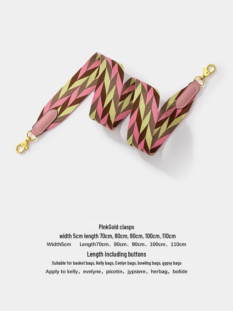 Wide Shoulder Strap for Diamond Lattice Kelly and Evelyn Bags - European & American Style