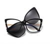 Magnet Clip Sunglasses Optical Glasses Frame Women Fashion Cat Eye 2 In 1 Sun Glasses Woman TR90 Spectacle