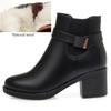 Fashion AIYUQI Women Dress Boots 2025 New Genuine Leather Women Ankle Boots Large Size Natural Wool Women Winter Boots Shoes