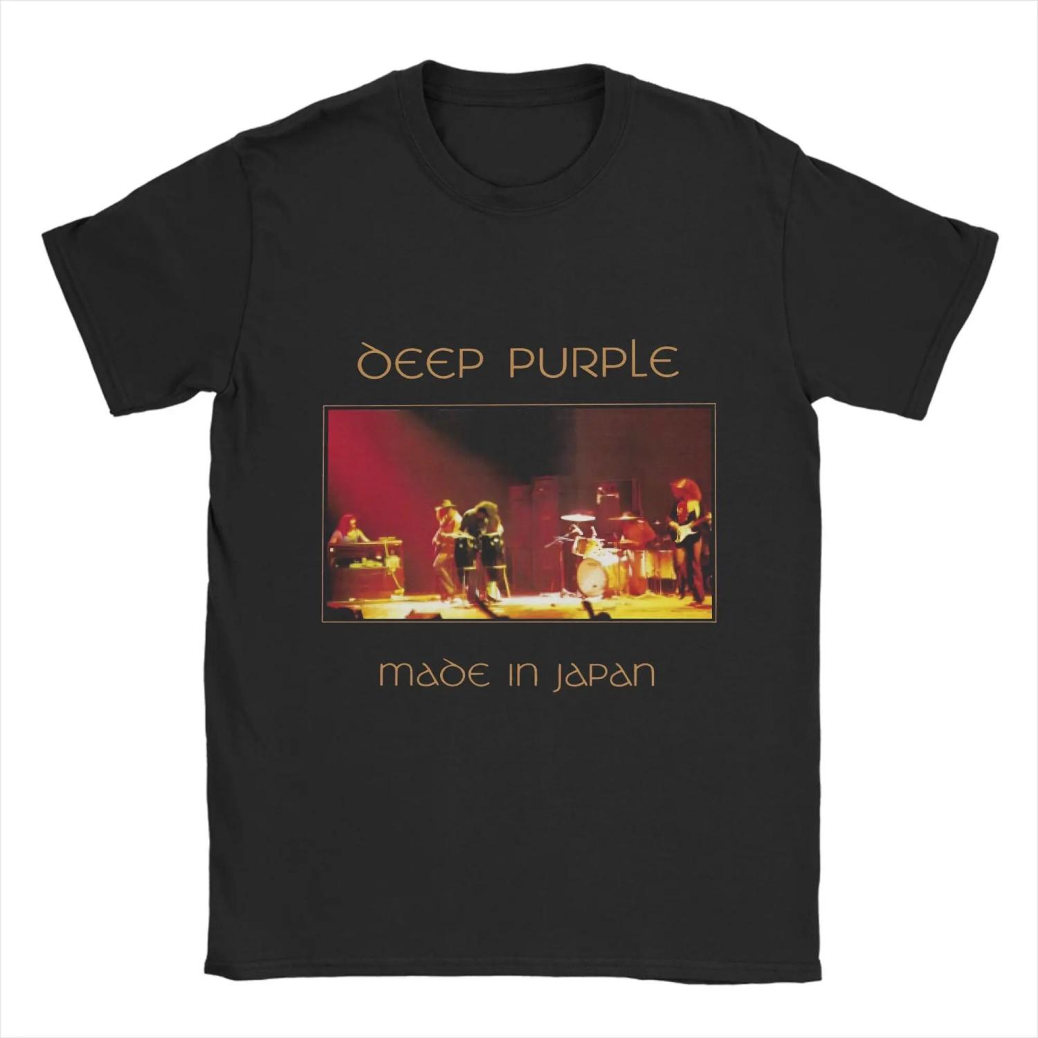 

Deep Purples T Shirt Summer Cotton T-Shirts For Male Novelty Casual Tee Shirt Short Sleeve Y2K Funny Top Tees S чёрный