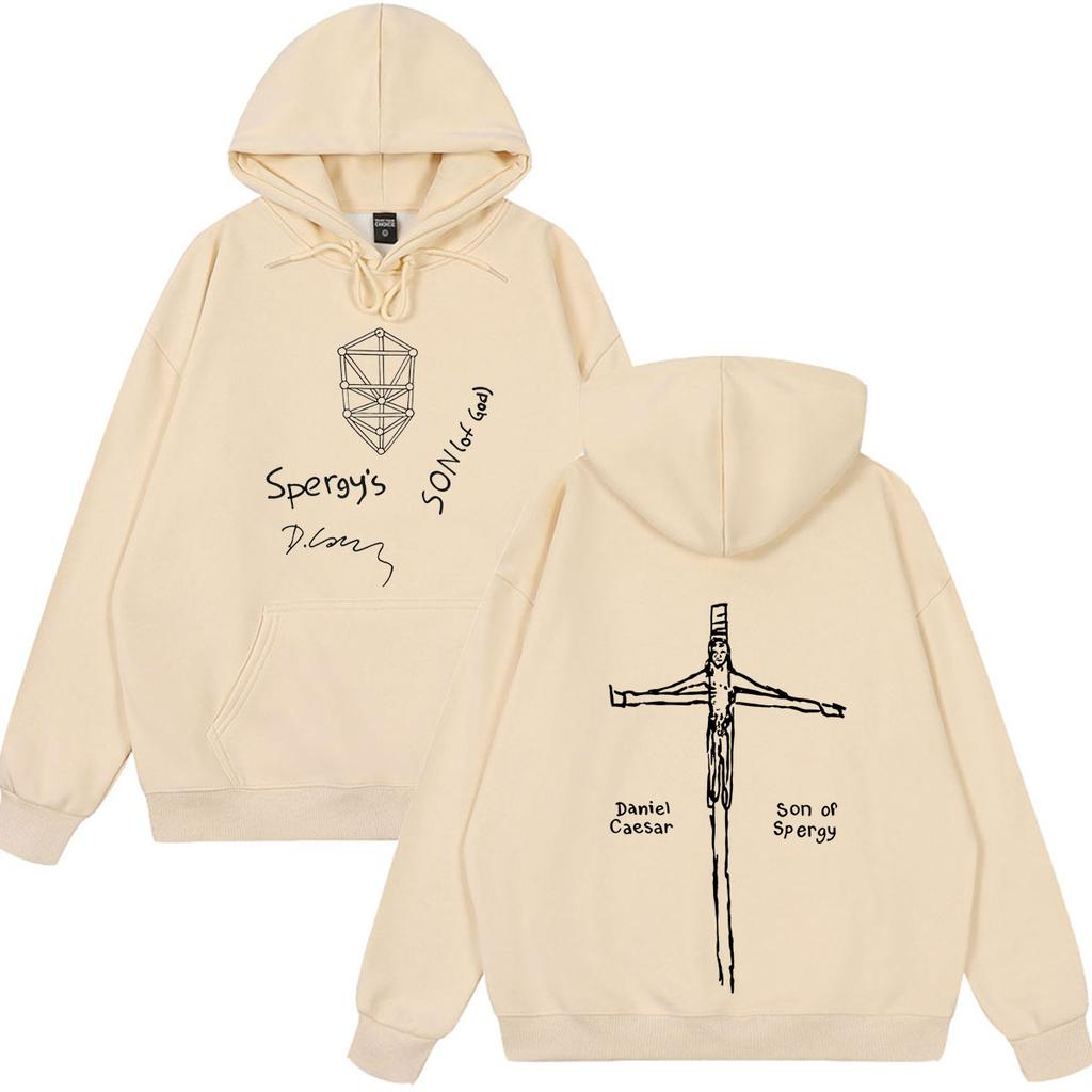 Daniel Caesar Son of Spergy Tour Print Hoodie Herren Damen Mode Sweatshirt Vintage Langarm Pullover