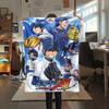 1Pc Ace of Diamond Print Flannel Blanket, High Quality Comfortable for All Seasons, Home Decor, Warmth and Comfort, Perfect for Christmas Gifts