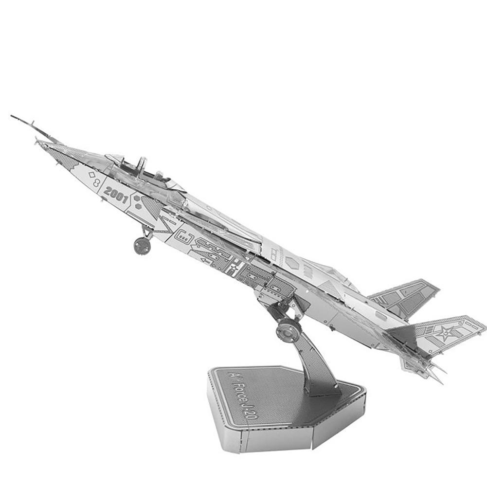 

3D Металлический Игровой Военный Самолет Набор для Сборки J-20 J-10B Истребитель Су-34 Вертолет Ka-50 Rah-66 Модель Пазл Игрушка Для Взрослых