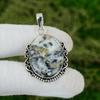 Natural Maligano Jasper Gemstone Jewelry 925 Sterling Silver Pendant For Girls