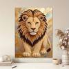 Lion Theme Pearl Kit DIY 5D Rhinestone Art Craft for Adults and Kids Home Party Decoration Handmade Gift