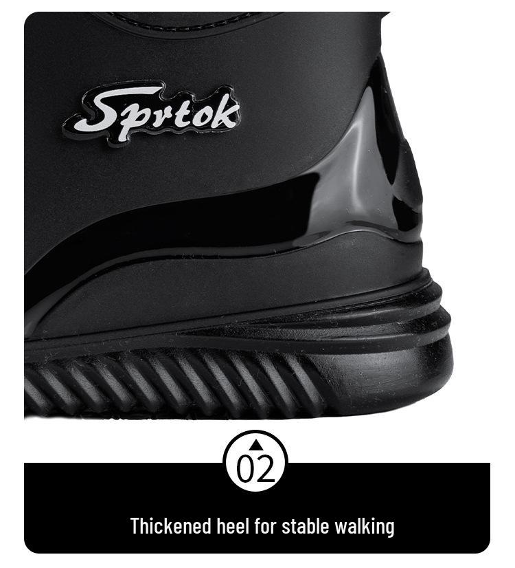 Women's Versatile Waterproof Rubber Rain Boots - Non-slip, Soft Sole, Casual Outdoor Short Boots for Camping