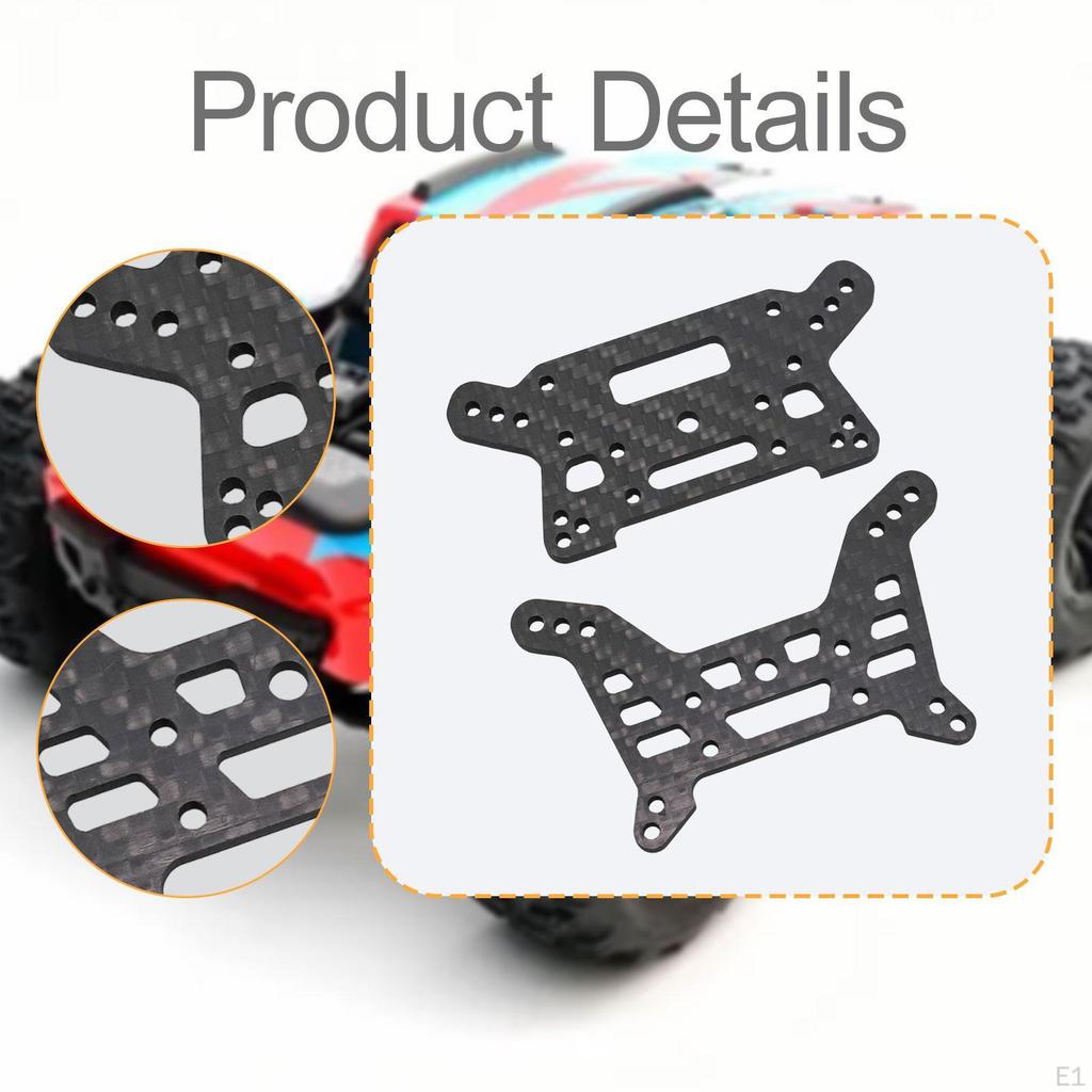 1/7 Front Rear Shock Absorber Brackets Durability Replacement High Performance Professional Carbon