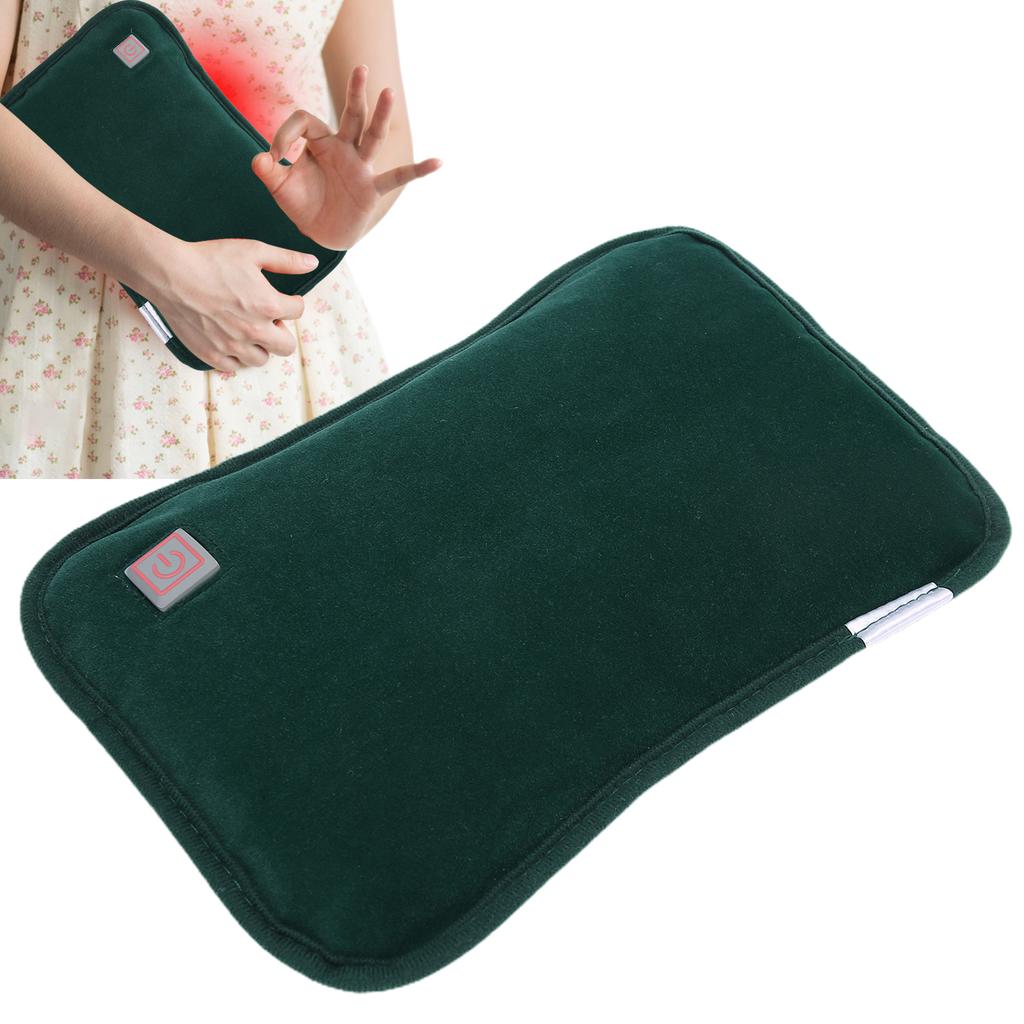Hand Warmer Waterproof Electric Heating Pillow USB PlugIn Handwarmer Pocket Pouch(Dark Green )