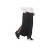 Y-3 Casual Belted Solid Wool Trousers Women Bottoms Black GV2779