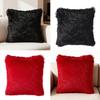 Long Plush Pillow Case Machine Washable Faux Furs Fabric Square Cushion Cover with Zippers Seasonal Home Decors