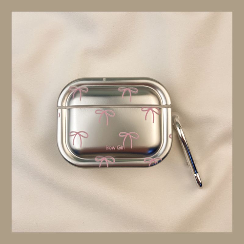 

Чехол для Airpod3 для Apple Pro Чехол для наушников Второе поколение Беспроводной Bluetooth 1 Третье поколение Aipods2 Поколение Airpodpro Пятое поколение 5 AirPods 4 [Plating pink Bows] send Hook