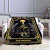 Decke mit Tarot-Karten-Design, Überwurf, Decke, Geschenk, Coca-Cola-Flanelldecke, warmer Plüsch-Überwurf für Bett, Sofa, Couch