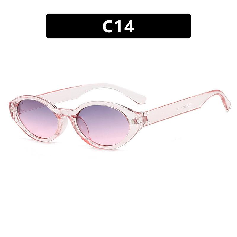 New Oval Shape Sunglasses Women Square Eyeglasses Female Brand Designer Oculos Retro Shades Fashion UV400 Eyewear