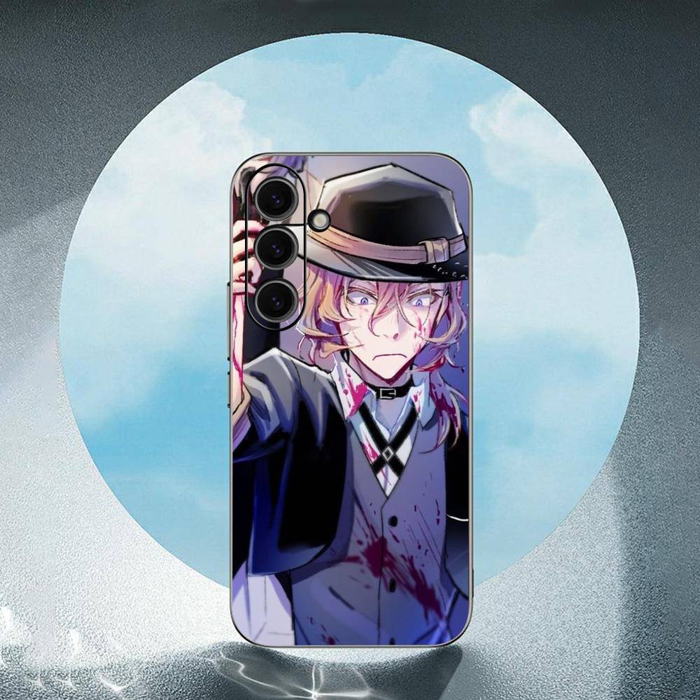 

Japan Anime Bungou Stray Dogs Dazai Osamu For Samsung Galaxy S23 S24 S25 Ultra S22 Plus S21 Black Soft Case Waterproof Soft Case SamsungS24PLUS