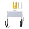 Space Saving Iron Board Wall Mount Dual Hooks Iron Board Holder  Laundry Room Storage