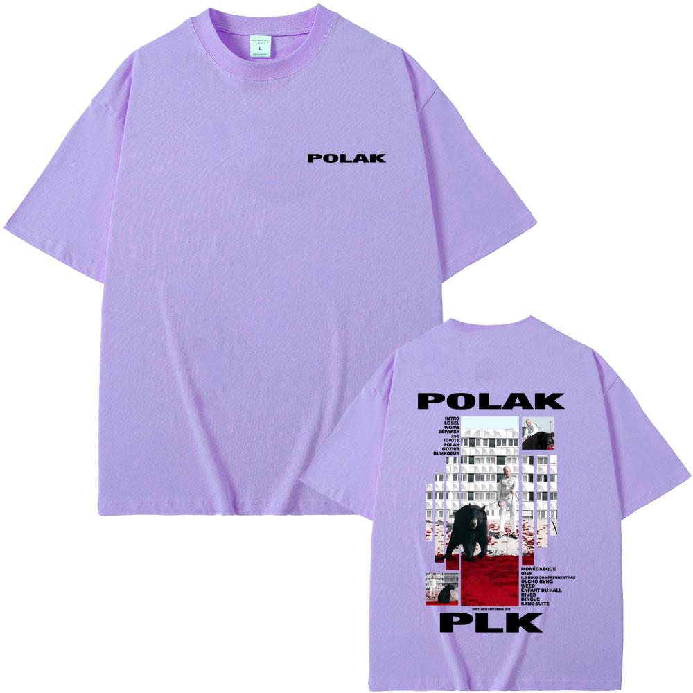 Rapper Plk Polak Graphic Tshirt Men Women Hip Hop Fashion Pop Music Tshirts Mens Casual Cotton Vintage T Shirts Streetwear
