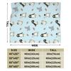Warme Decke Junge Mädchen Picknick Pinguine Niedlich Überwurfdecke Flanell Tagesdecke für Sofa Bett Flauschige Sofabettdecke