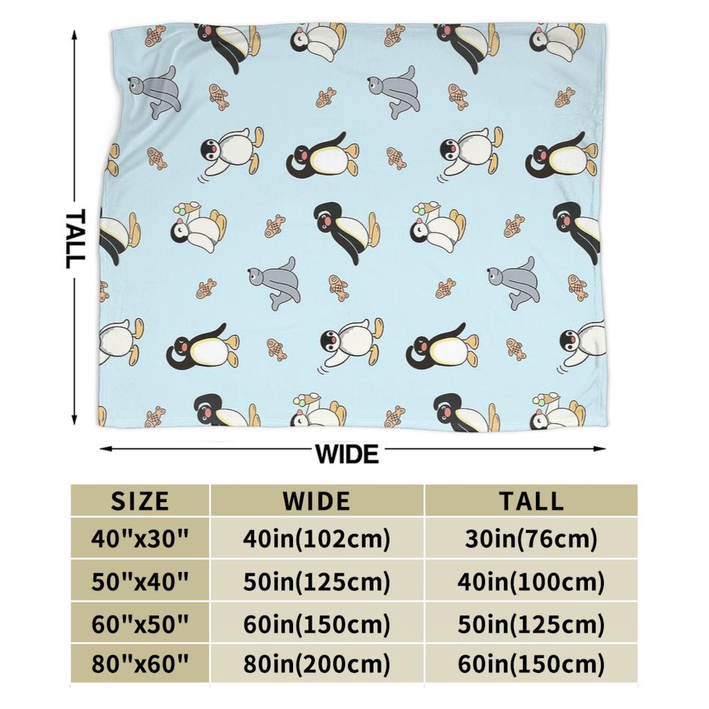 Warme Decke Junge Mädchen Picknick Pinguine Niedlich Überwurfdecke Flanell Tagesdecke für Sofa Bett Flauschige Sofabettdecke