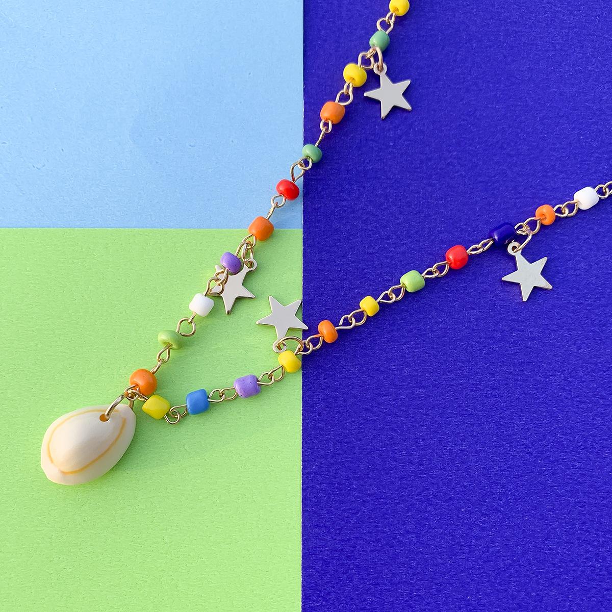 

Милые красочные маленькие ромашки, акриловые цветы, богемное колье-чокер с цепочкой из бисера для женщин и девочек, ювелирные изделия