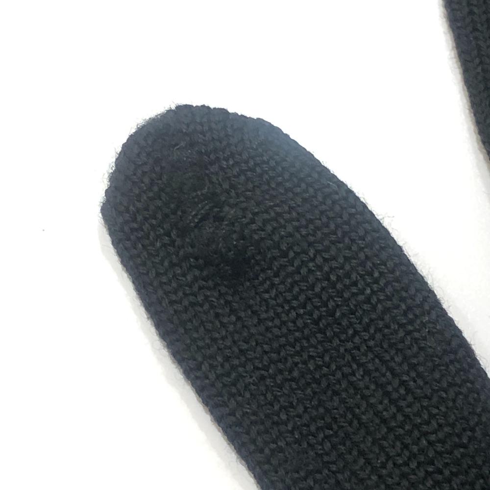 Louis Vuitton M73470 Gon Mai Monogram Eclipse Gloves Wool Black/gray