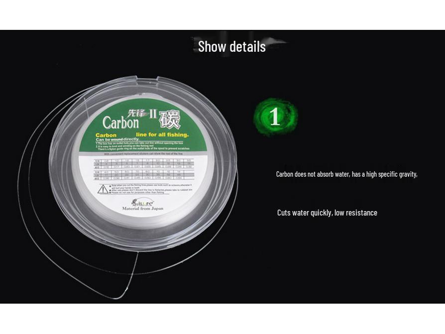 Love Lure Fishing 50m Filo Leader in Carbonio