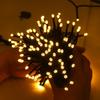 LED Solar-Powered Waterproof Outdoor Starry Sky String Lights for Christmas Holiday Decoration