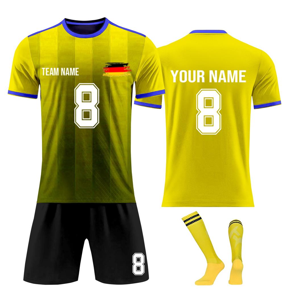 Personalised Shirts Kit Mens Girls With Name Number Custom Football Jerseys For Boys Training Suit