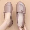 Soft-soled shoes, sandals, women's summer hollowed-out middle-aged leather shoes, new middle-aged hole-hole beef tendon soles, elderly single shoes