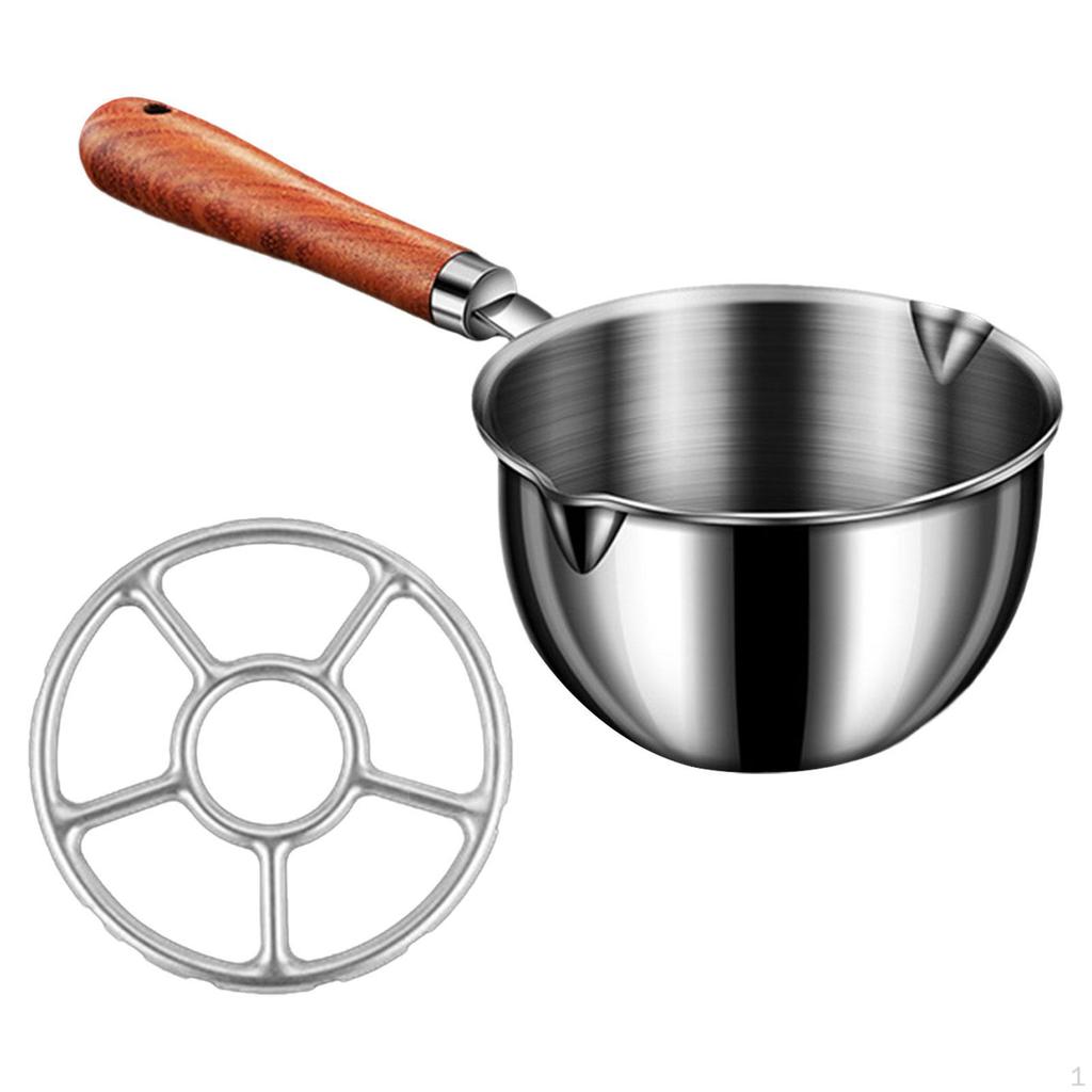 Compact Saucepan with Easy Pour Spouts - Ideal for Sauces and Butter Melting