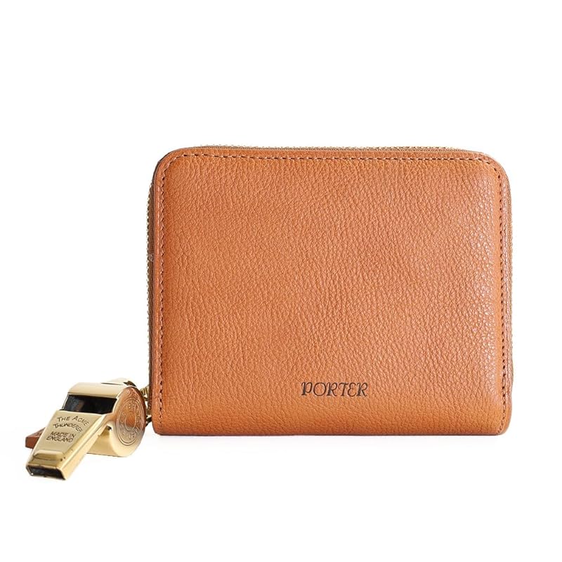 

[Porter] tone duo purse 150-02289 Yoshida bag bifold wallet round zipper men s ladies unisex DUO PURSE (40 camels)