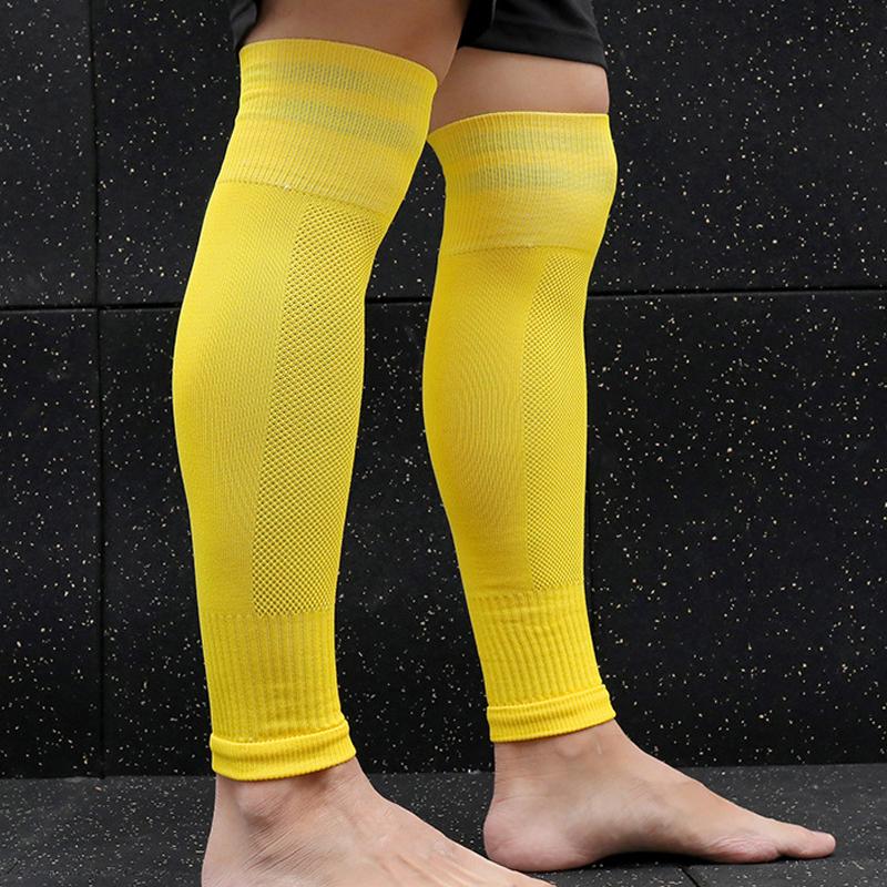 1 Pair Sports Compression Soccer Shin Guard Pad Sleeve Sock For Adult Children Leg Protective Support Football Leg Calf Sleeve
